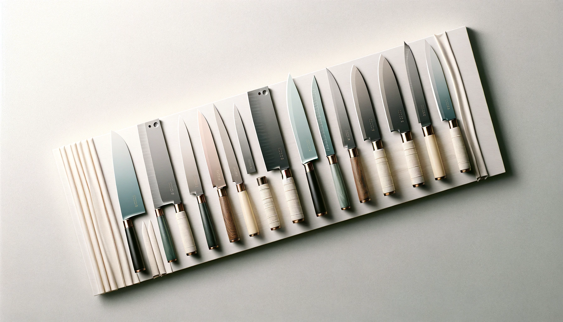 Różnorodność japońskich noży kuchennych