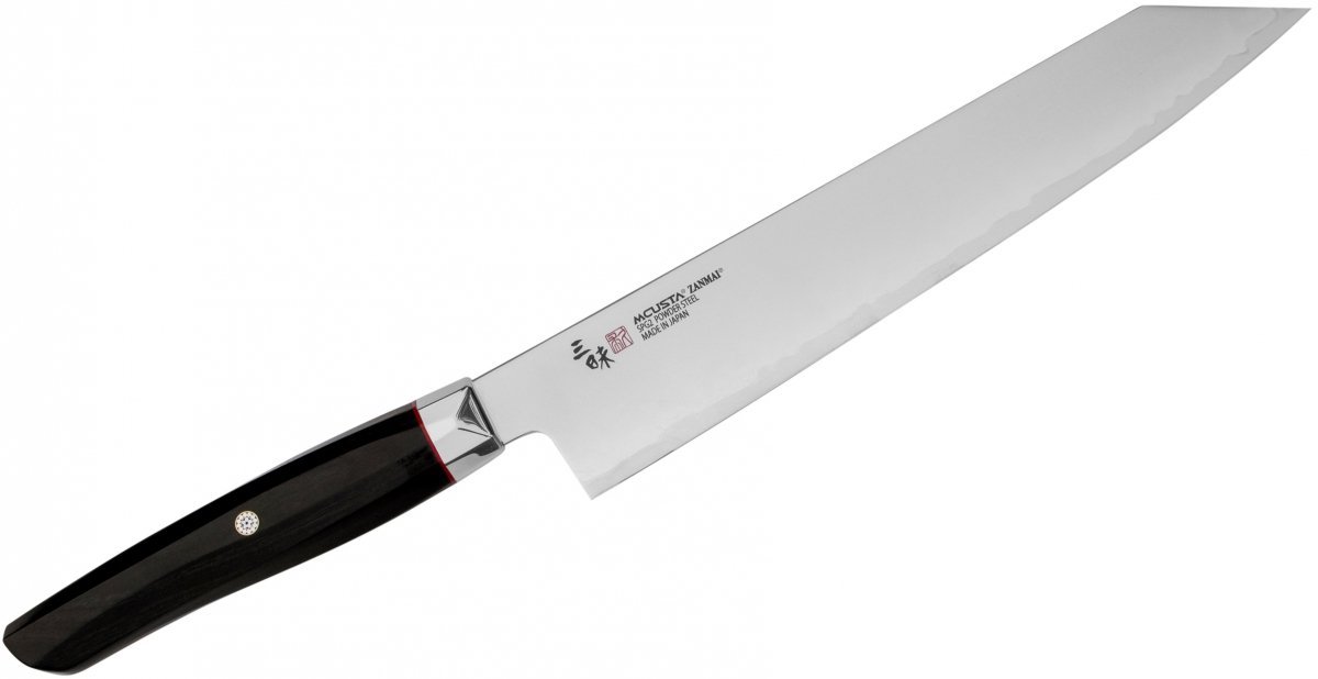 Nowoczesny nóż kiritsuke gyuto o dwustronnym szlifie, 23 cm